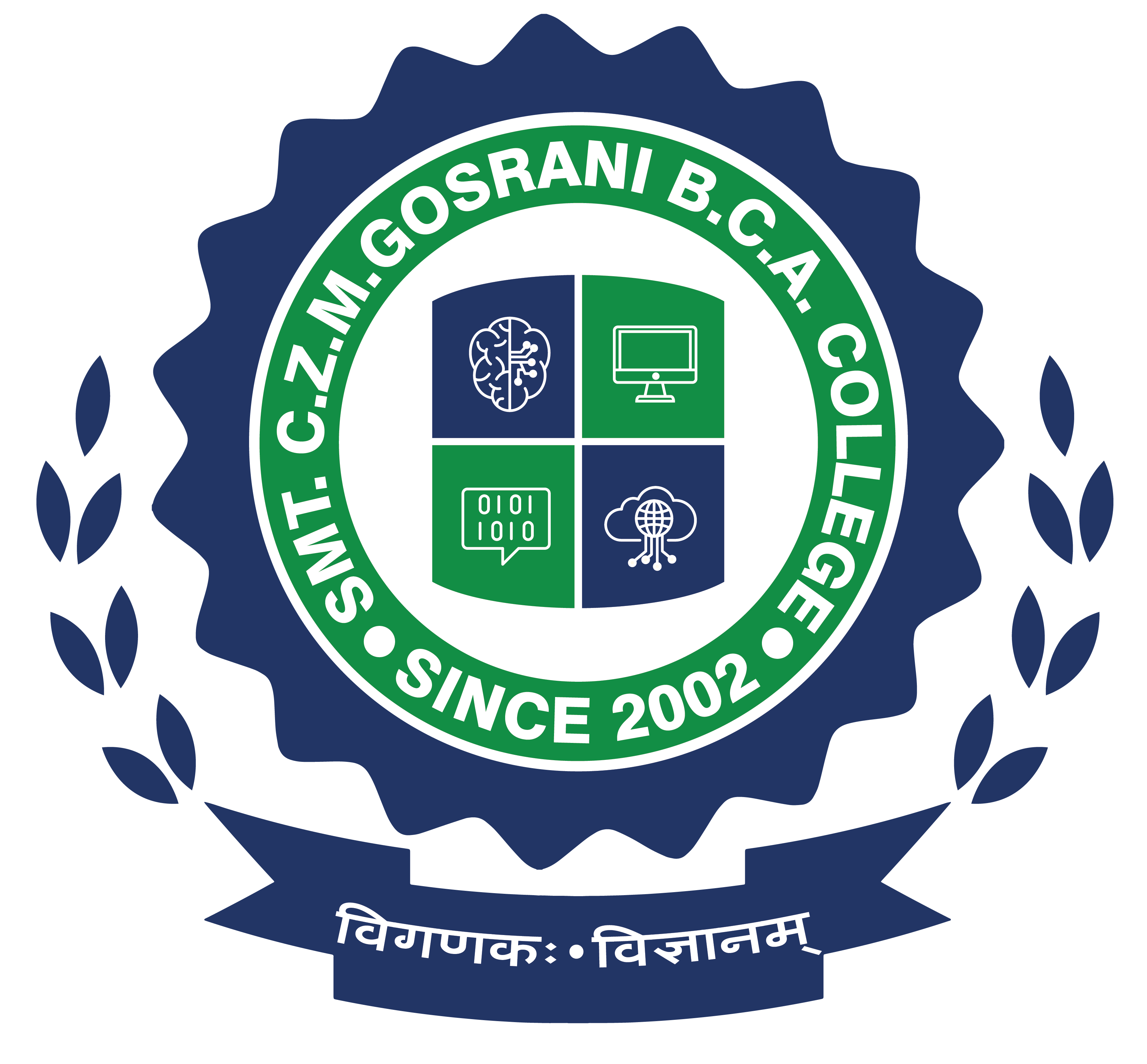 Smt. C.Z.M. Gosrani BCA College logo